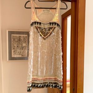 All saints sequined dress sleeveless US 4